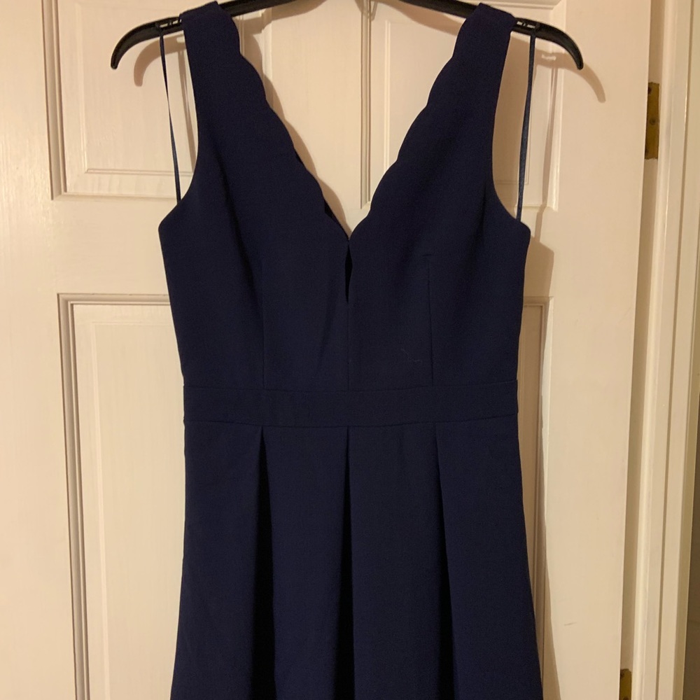 Blue Adelyn Rae scallop dress